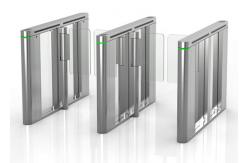 China SS304 Acrylic 900mm Width Pedestrian Turnstile Gate Face Recognition BLDC supplier