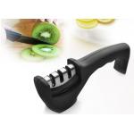 3 Stage Kitchen Knife Sharpener System for Knife Black Color 205*50*70MM for sale