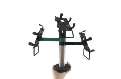China Multi Purpose POS Terminal Stand ABS Pole Metal Material With 2 / 3 Arms supplier