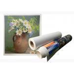 Matte Blank Stretched Poly Cotton Canvas Roll For Digital Inkjet Printing