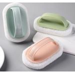 13.5*7.5cm Polyester Kitchen Sponge Cleaner With Handle 45g