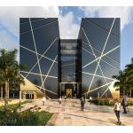 Outdoor Aluminum Frame Glass Curtain Wall Facade Fireproof Function for sale