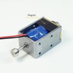18W Single Holding Long Stroke Solenoid For Attendance Management Equipment