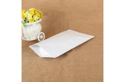 China Aluminized White k Kraft Paper Bag Self Supporting Zipper Bag supplier