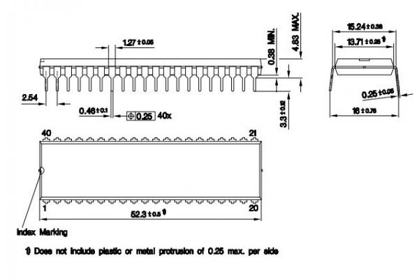 MCU Microcontroller SAB-C510-R8N -SIEMENS - 8-Bit CMOS Microcontroller