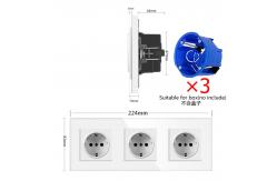 China Offices Homes Electrical Wall Socket Round Box Wall Mounted Socket supplier