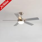 Dual-Style Ceiling Fan With Light And Reversible Black & Silver Blades Remote Control