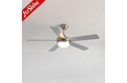 China Dual-Style Ceiling Fan With Light And Reversible Black & Silver Blades Remote Control supplier