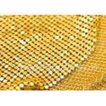 Flexible Aluminum 3mm Metal Sequin Fabric For Interior Decoration for sale