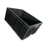 Reusable Black 1.9Kg Durable Plastic Moving Crate 54*42 Anti Static PE for sale