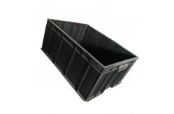 China Reusable Black 1.9Kg Durable Plastic Moving Crate 54*42 Anti Static PE supplier