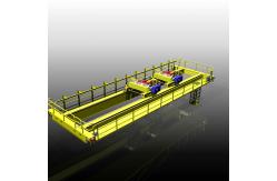 China Working Class A5~A6 Double Beam Overhead Crane Double Trolley With Hook supplier