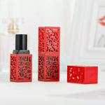 Elegant Square Plastic Chinoiserie Lipstick Cases for Lip Balm Containers