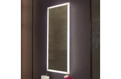 China Rectangular Wall Mounted Acrylic Illuminated Haircut LED Lighted Mirror W18xH40 supplier