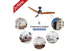 China 220V Power Saving Remote LED Ceiling Fan 52 Inch 5 Speed Choice supplier