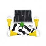 4PCS Solar Powered Light With Switch And 25W Mono Solar Panel For Outdoor for sale