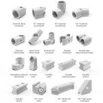 Aluminum Lean Pipe Inner Connector Of 1.2mm General Frame