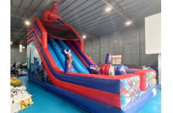 China Manufacturer Inflatable Dry Slide Spiderman Inflatable Double Slides Castle supplier