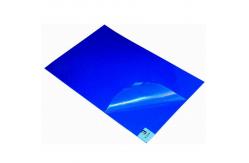 China Cleanroom Entry Decontaminating Sticky Floor Mat Blue PE 30 Layers Anti Static supplier