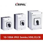 KRIPAL 10-100A IP65 Waterproof Changeover Switch RoHS Standard for sale