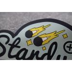 Eco - Friendly Stick On Handmade Rubber Logo Patches