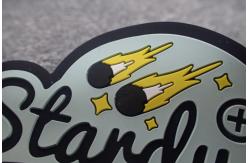 China Eco - Friendly Stick On Handmade Rubber Logo Patches supplier