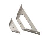 OEM Custom Aluminum Metal Stamping Parts Powder Coating Finished Supporting Sheet Metal Fabrication for sale