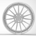 Forged Custom Wheels 3 Piece Structure Aftermarket Rims Staggered Polished Outer lip and Brushed Center Disk for sale