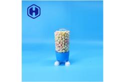 China Cartoon Shaped Kid-Friendly PET Lollipop Candy Sugar Cookies Jar Fancy Screw Lid supplier