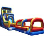 Inflatable hippo slide giant outdoor slide, inflatable water slide for sale