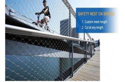China Balustrade Or Railing Stainless Steel Rope Mesh Netting With Ferrule supplier