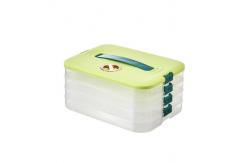 China Food Storage Dumpling Storage Box With Lids Multi Layer supplier