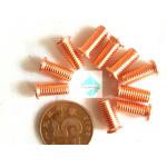 Coppered Steel Threaded Stud Welder Pins 1/4 For Capacitor Discharge Welder for sale