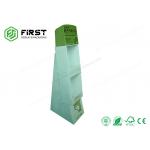 Easy Assembly Promotional Cardboard Paper Floor Display Stand With Customized Printing