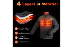 China Custom Heating Zones USB Electric Heated Fleece Jacket Winter 5v 7.4v supplier