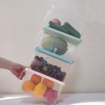 3L 5L 6L Stackable Storage Bins With Handles For Freezer Kitchen