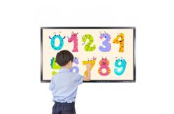 China Interactive 75 4K 118W 350nits LCD Touch Screen Display supplier
