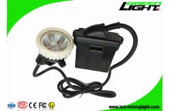 China PC Body Led Miners Cap Lamp Headlight 10000lux Rechargeable Flame Resisitant supplier