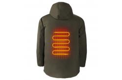 China Fleece Men's Heated Jacket Rechargeable Electric Heated Clothes for Hiking supplier