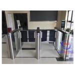 Waist Height Office Security Turnstile Gate RFID Face Recognition Flap Barrier Gate for sale