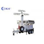 Emergency Rescue Mobile Security Camera Trailer 8x200w Solar Panels