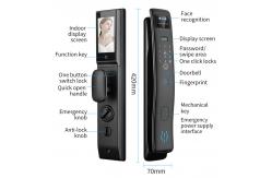 China S958max Automatic 3D Face Recognition Tuya Intercom Camera Fingerprint Smart Lock supplier