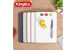 China Silicone Cut Bread Chicken Black Poultry Pp Plastic Cutting Board With Knife Sharpening supplier