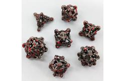 China Hollow Skull Multi  Face Metal Dice Set Dungeon And Dragon RPG#DND supplier