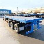 Heavy Duty Multi Axles Flatbed Semi Trailer For Stable And Efficient Transportation Of Oversized Loads for sale