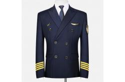 China Dark Blue Navy Ceremonial Uniform 100% Polyester With Straight Legged Trousers supplier