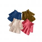 Toddler Girls Knitted Sweater Boutique Princess Dress Pink Mini Dresses For Autumn Winter for sale