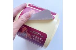 China Coated Paper Pet vinyl Tamper Seal Stickers Custom Printed supplier