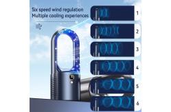 China HEBRONFAN Desktop Bladeless Fan Turbocharged 36Db Low Noise supplier
