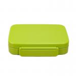 Sustainable 5-Compartment Leak Proof PP Bento Lunch Box Green for sale